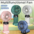 Handheld Mini Fan Foldable Portable Neck Hanging Fans 5 Speed USB